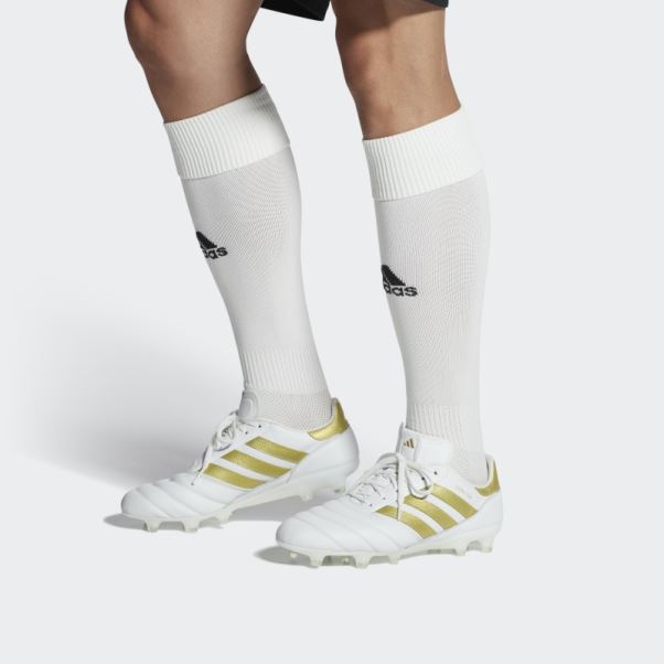 Adidas Copa Icon Chaussures De Football Pour Terrain Sec Blanc