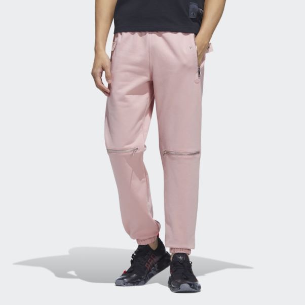 Adidas Pantalon Zippé Mauve