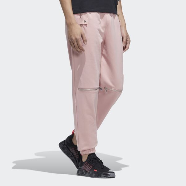 Adidas Pantalon Zippé Mauve