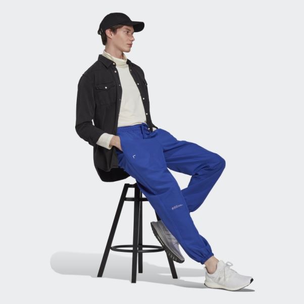 Pantalon Tissé Adidas Bleu