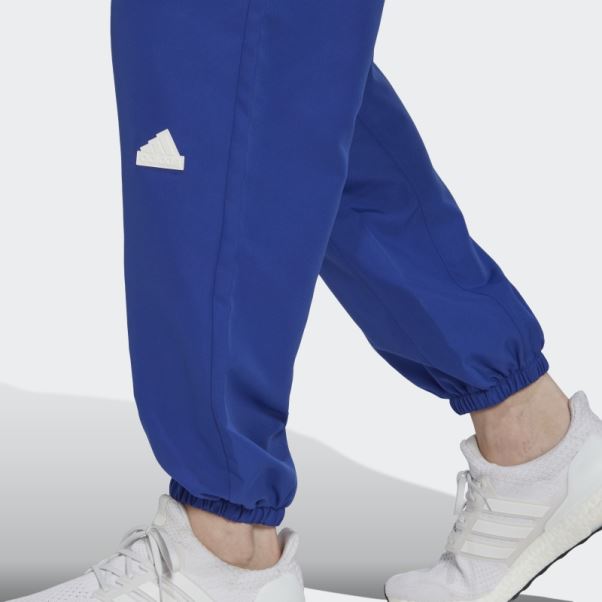 Pantalon Tissé Adidas Bleu