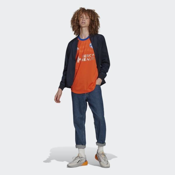 Adidas Orange Fc Cincinnati Maillot Extérieur Authentique 22/23