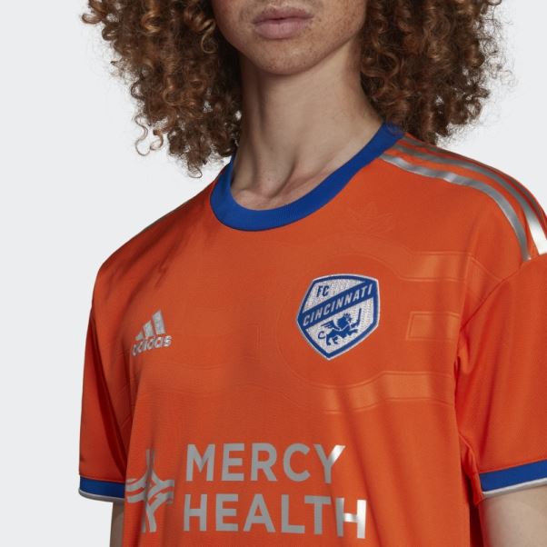 Adidas Orange Fc Cincinnati Maillot Extérieur Authentique 22/23