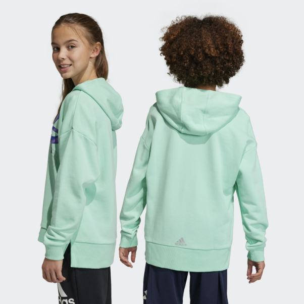 Adidas Sweat à Capuche Graphique Dance Vert