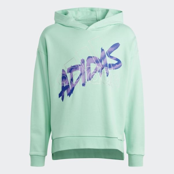 Adidas Sweat à Capuche Graphique Dance Vert