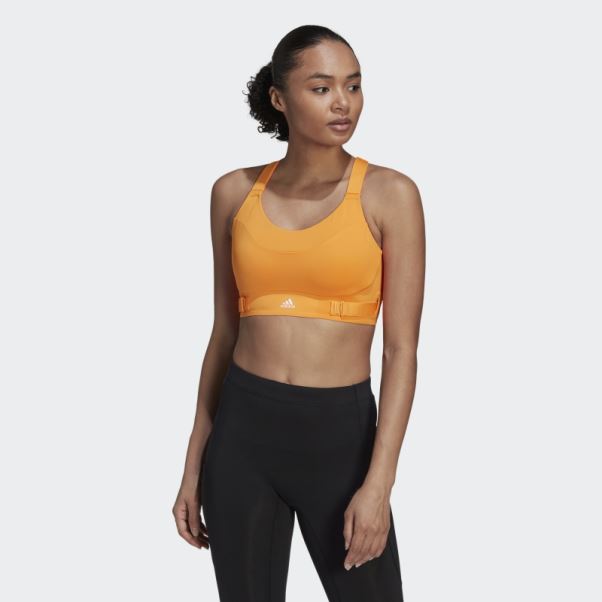 Soutien-gorge à Maintien élevé Orange Rush Fastimpact Luxe Run Adidas