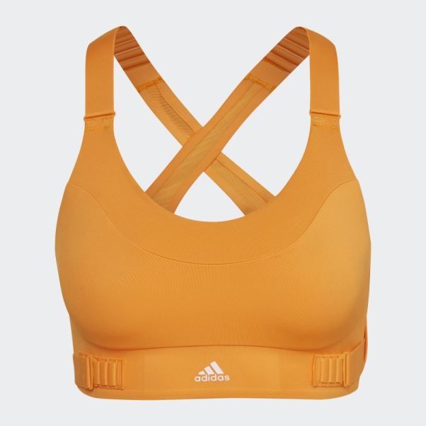 Soutien-gorge à Maintien élevé Orange Rush Fastimpact Luxe Run Adidas