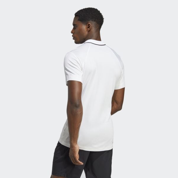 Polo Adidas Tennis Freelift Blanc