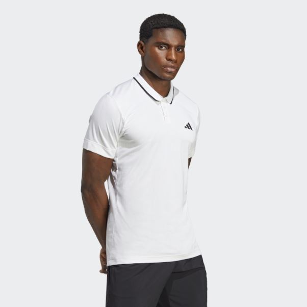 Polo Adidas Tennis Freelift Blanc