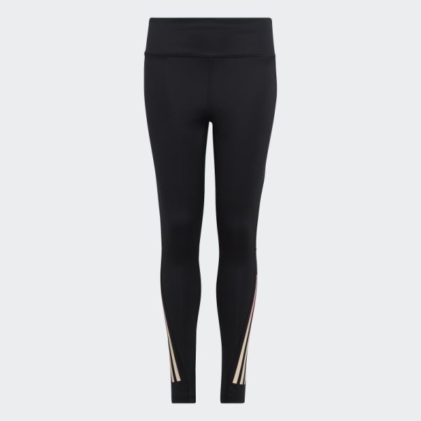 Adidas Leggings Aeroready 3-stripes Taille Haute 7/8 Optime Pocket Noir