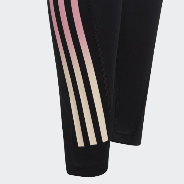 Adidas Leggings Aeroready 3-stripes Taille Haute 7/8 Optime Pocket Noir