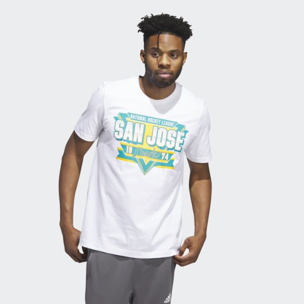 Tee Shirt Sharks Meneur De Jeu Blanc Adidas