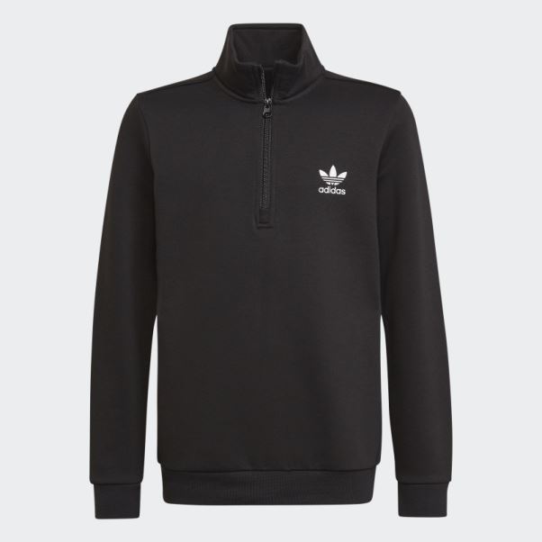 Sweat Demi Zip Adicolor Noir Adidas