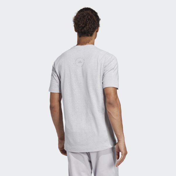 T-shirt D'entraînement De Yoga Adidas Gris