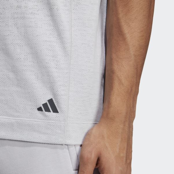 T-shirt D'entraînement De Yoga Adidas Gris