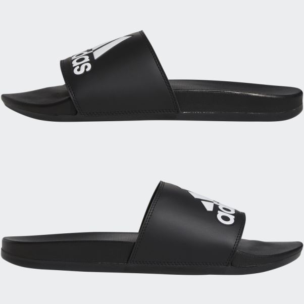 Adidas Adilette Comfort Claquettes Blanc/noir