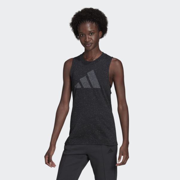 Noir Chiné Adidas Sportswear Future Icons Winners 3.0 Débardeur Fashion