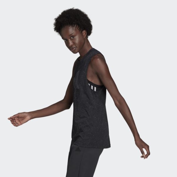 Noir Chiné Adidas Sportswear Future Icons Winners 3.0 Débardeur Fashion