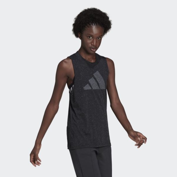 Noir Chiné Adidas Sportswear Future Icons Winners 3.0 Débardeur Fashion
