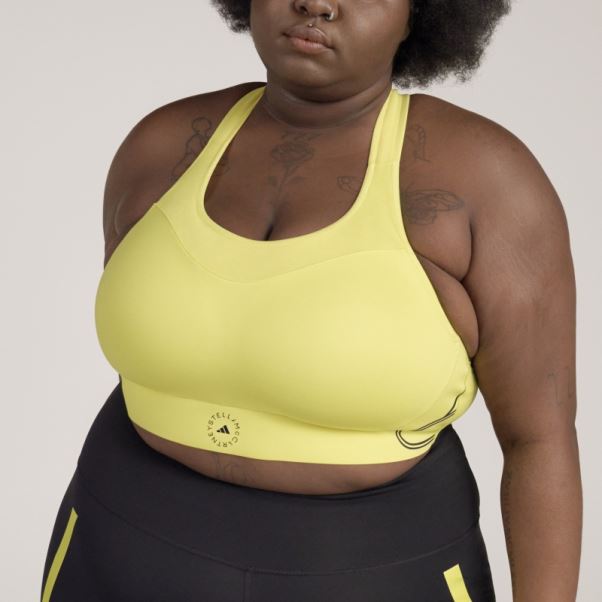 Adidas By Stella Mccartney Truepace Soutien-gorge De Sport à Maintien élevé - Grande Taille Shock Jaune Mode