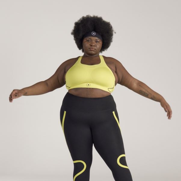 Adidas By Stella Mccartney Truepace Soutien-gorge De Sport à Maintien élevé - Grande Taille Shock Jaune Mode