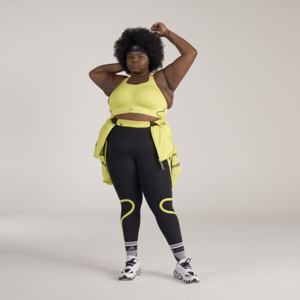 Adidas By Stella Mccartney Truepace Soutien-gorge De Sport à Maintien élevé - Grande Taille Shock Jaune Mode