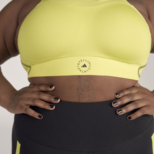 Adidas By Stella Mccartney Truepace Soutien-gorge De Sport à Maintien élevé - Grande Taille Shock Jaune Mode