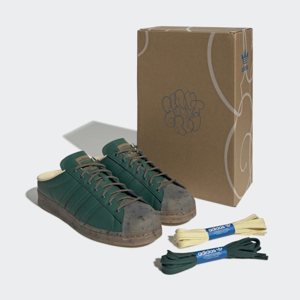 Adidas Superstar Mules Plant And Grow Vertes