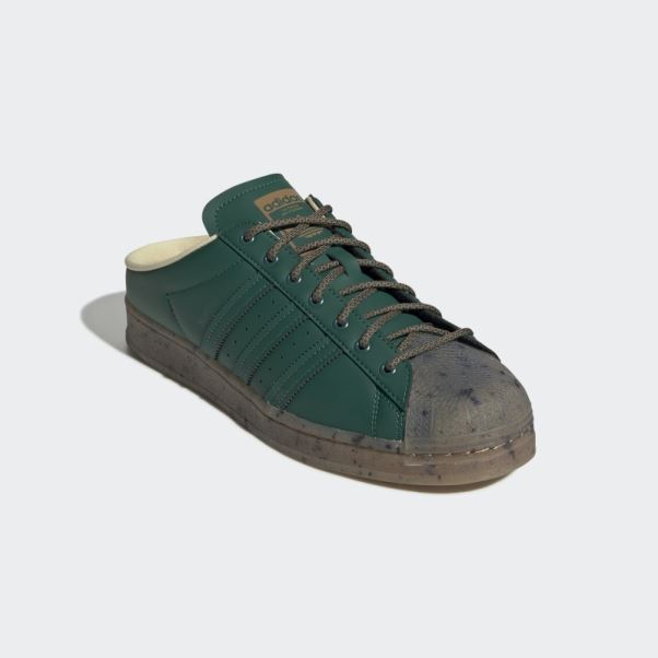 Adidas Superstar Mules Plant And Grow Vertes
