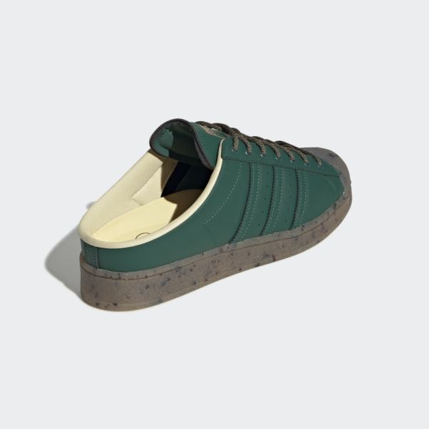 Adidas Superstar Mules Plant And Grow Vertes