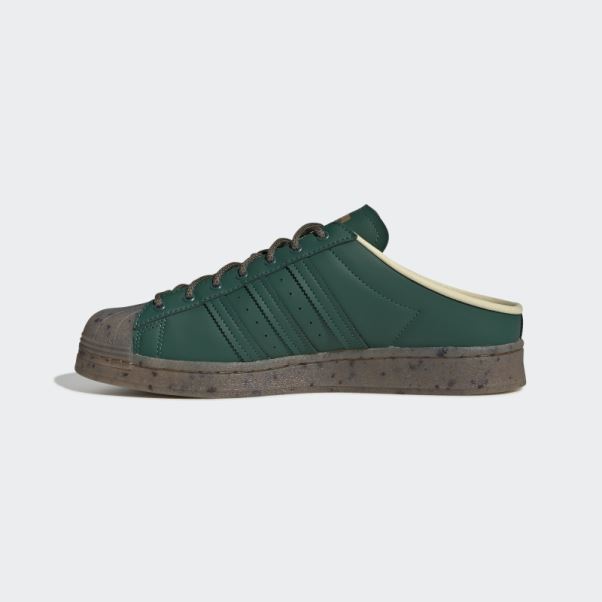 Adidas Superstar Mules Plant And Grow Vertes