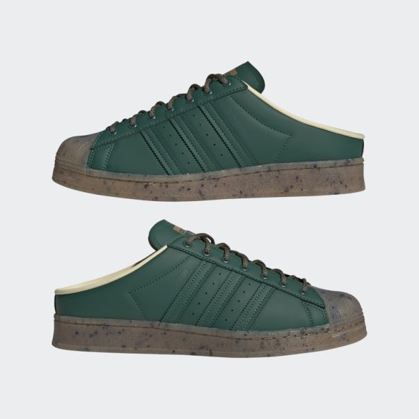 Adidas Superstar Mules Plant And Grow Vertes