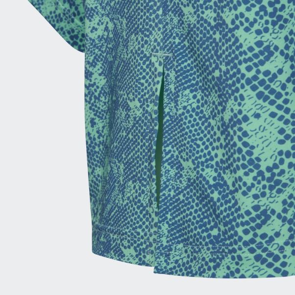T-shirt Vert à Imprimé Animal Aeroready Adidas