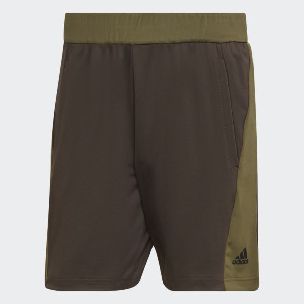 Adidas Short D'entraînement De Yoga Olive