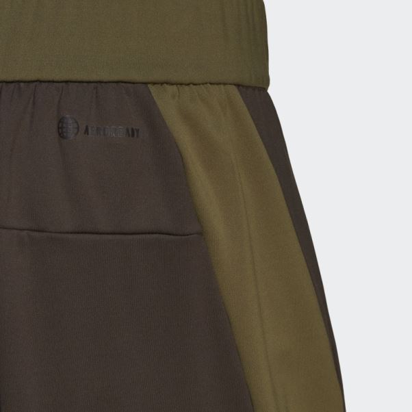 Adidas Short D'entraînement De Yoga Olive