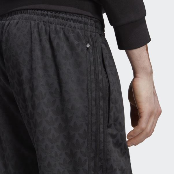 Adidas Pantalon De Survêtement Noir Graphique Monogramme