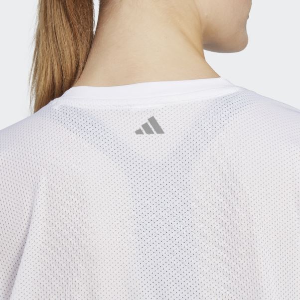 T-shirt D'entraînement Adidas Hiit Aeroready Quickburn Blanc