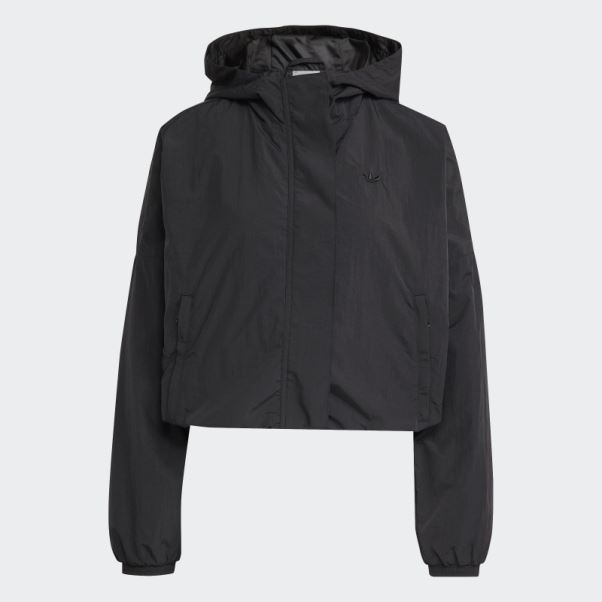 Sweat à Capuche Zippé En Nylon Premium Essentials Noir Adidas