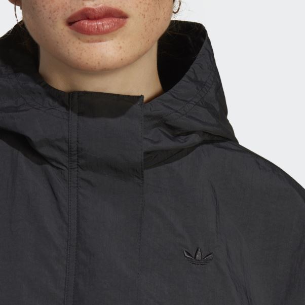 Sweat à Capuche Zippé En Nylon Premium Essentials Noir Adidas