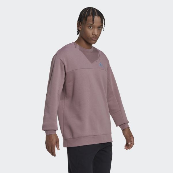 écusson De Sport Polaire Stade Violet Sweat Adidas
