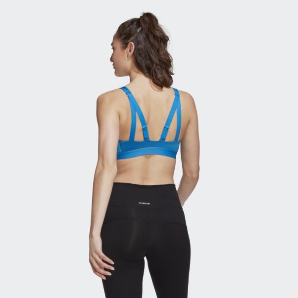 Soutien-gorge à Maintien élevé Adidas Tlrd Move Training Bleu