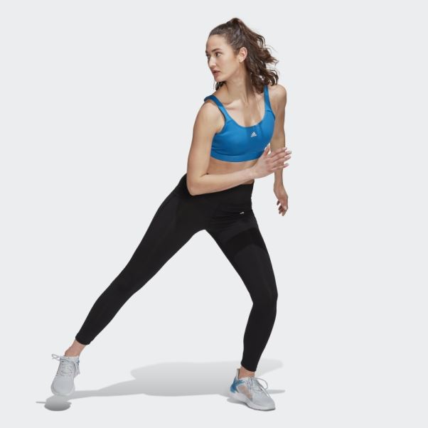 Soutien-gorge à Maintien élevé Adidas Tlrd Move Training Bleu