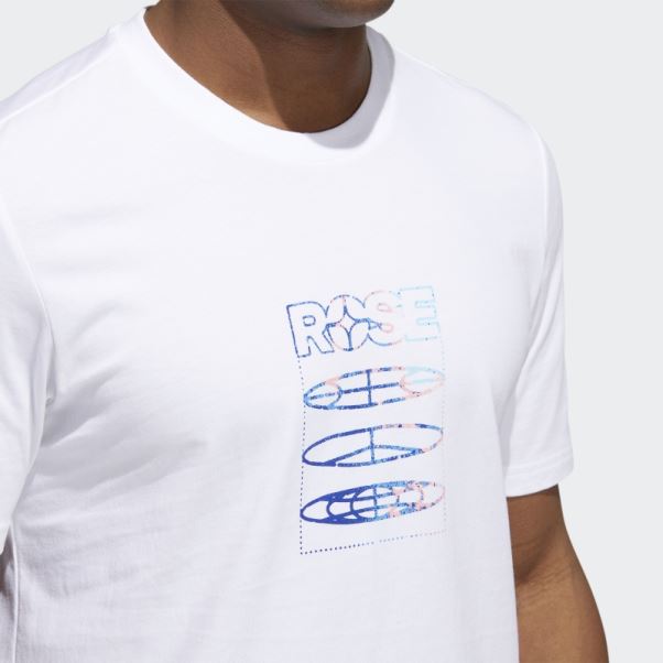 T-shirt Adidas Rose Blanc