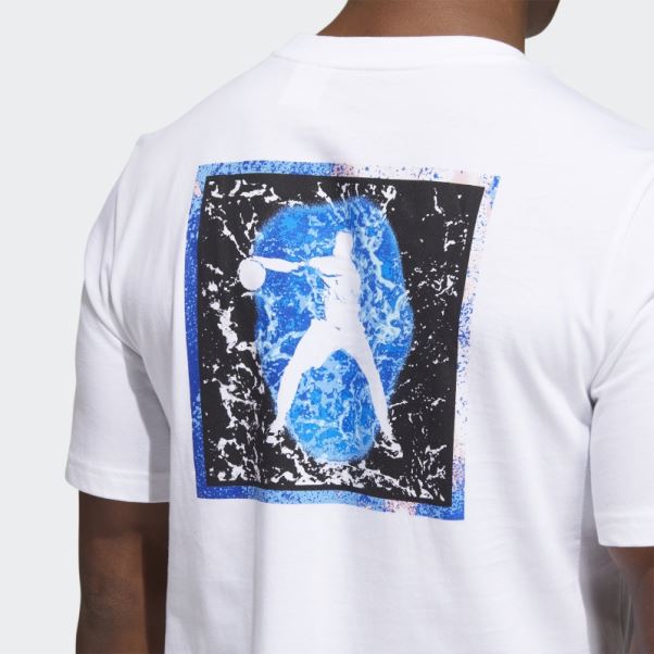 T-shirt Adidas Rose Blanc