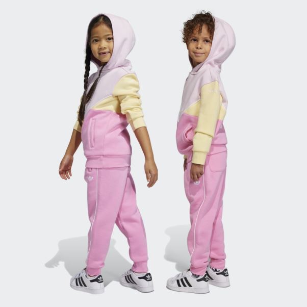Ensemble Sweat à Capuche Adidas Adicolor Rose
