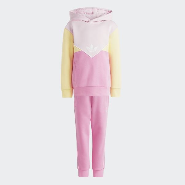 Ensemble Sweat à Capuche Adidas Adicolor Rose