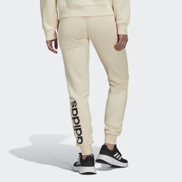 Pantalon écru Teinté Essentials French Terry Logo Adidas
