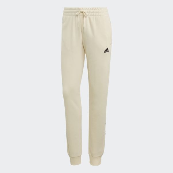 Pantalon écru Teinté Essentials French Terry Logo Adidas