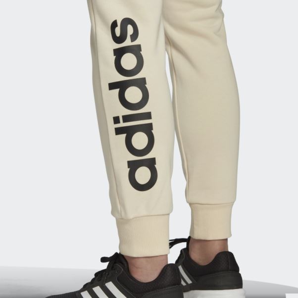 Pantalon écru Teinté Essentials French Terry Logo Adidas