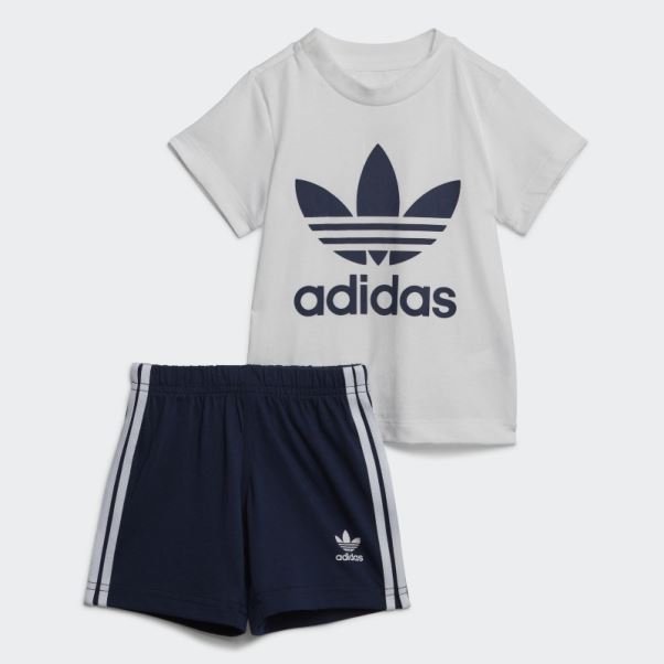 Ensemble T-shirt Adidas Night Indigo Trèfle Short